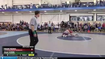 184 lbs 3rd Place Match - Isaac Kassis, Alvernia University vs Frank Medina, Stevens Institute Of Technology