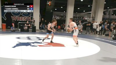 55 kg Cons. Rd Of 16 - Chance Wuhr, Cougar Wrestling Club vs Caden Correll, Burg Training Center