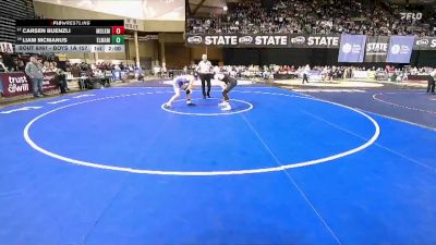 Boys 1A 157 lbs Champ. Round 1 - Carsen Buenzli, Medical Lake vs Liam Mcmanus, Elma