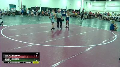 132 lbs Round 1 (10 Team) - Aidan Lambrix, Lapeer vs Jeson Carbajal, Florida Elite Wrestling Academy