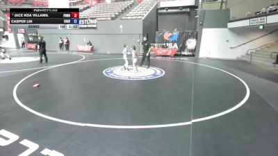 63 lbs Semis - Jace Koa Villamil, Poway Wrestling vs Casper Lin, California Grapplers