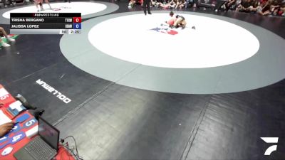 95 lbs Trisha Bergano, TCWA - Tri-Counties Wrestling Association vs Jalissa Lopez, SAWA - Sacramento Area Wrestling Association