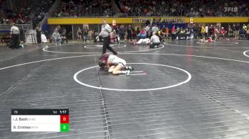 78 lbs Quarterfinal - Jacie Bash, Dubois vs Giada Croteau, Richland