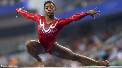 Simone Biles Over the Years On Beam