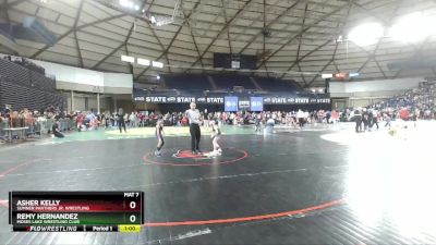 56 lbs Cons. Semi - Asher Kelly, Sumner Panthers Jr. Wrestling vs Remy Hernandez, Moses Lake Wrestling Club