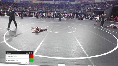 53 lbs Quarterfinal - Gus Andra, Maize vs Zachary Dawejko, Panther Youth Wrestling