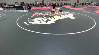 138 A 1st Place Match - Claire DiCugno, Unattached vs Grace Stem, North Central (IL)