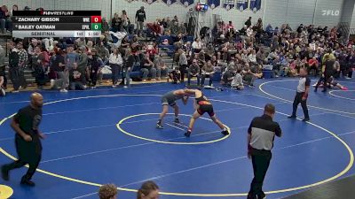 165 lbs Semifinal - Bailey Oatman, Springville vs Zachary Gibson, Williamsville North/East