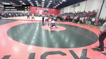 175 lbs Semifinal - Brody Sendele, Rockton (HONONEGAH) vs Luke Hayden, Columbia (HICKMAN) (MO)