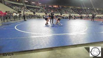 88 lbs Round Of 16 - Tyson Chuculate, Coweta vs Crew Card, Tulsa Blue T Panthers