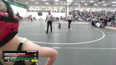 55 lbs Quarterfinal - Henry Kohtz, The Best Wrestler vs Christopher Waitkus, Team Tulsa Wrestling