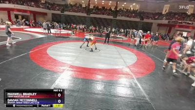 106 lbs Semifinal - Maxwell Bradley, Tiger Wrestling Club vs Davian McConnell, Broken Arrow Wrestling Club