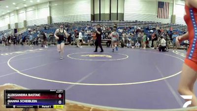 144 lbs Semifinal - Aleksandra Bastaic, IN vs Gianna Scheiblein, IL