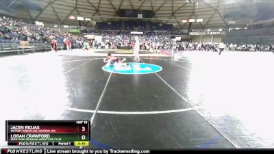 74 lbs Semifinal - Jacen Riojas, Victory Wrestling-Central WA vs Logan Crawford, Deer Park Ironman Wrestling Club