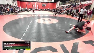 157 lbs Cons. Round 5 - Dom Vitale, Crystal Lake (CENTRAL) vs Ethan Harvey, New Lenox (LINCOLN-WAY CENTRAL)