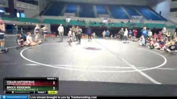 55 lbs Round 2 (3 Team) - Collin Satterfield, Eastside Youth Wrestling vs Brock Ridgeway, Team Bear Wrestling Club Red