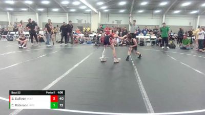 84 lbs Round 5 (10 Team) - Brady Sullivan, Wolfpack WC vs Connor Robinson, Virginia Team Predator