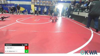 61 lbs Consi Of 4 - Gage Knight-Osborne, Pitbull Wrestling Academy vs Liam Garrett, Tulsa Blue T Panthers