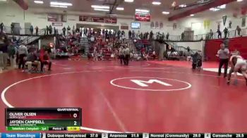 132 lbs Quarterfinal - Jayden Campbell, Normal (Community) vs Oliver Olsen, North Scott