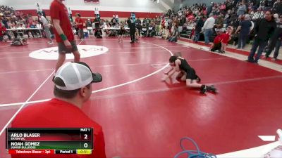 52-54 lbs Round 2 - Arlo Blaser, Eaton WC vs Noah Gomez, Junior Bulldogs