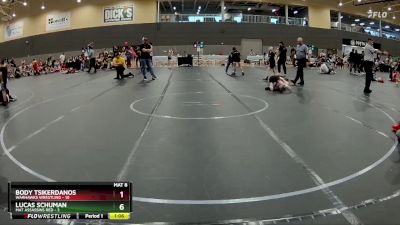 60 lbs Round 2 (6 Team) - Body Tsikerdanos, Warhawks Wrestling vs Lucas Schuman, Mat Assassins Red