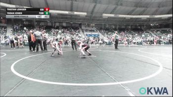 80 lbs Semifinal - Tristan Leniger, Team Nomad vs Tegan Jones, Ponca City Wildcat Wrestling