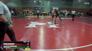 165 lbs Semifinal - David Burgess, Huntingdon College vs Kiesean Stephens, Life University