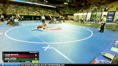 215 Class 4 lbs Quarterfinal - Tyler Beyatte, Jackson vs Hank Natali, Lee`s Summit North