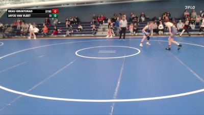 109-120 lbs Cons. Round 2 - Beau Gruntorad, Elm Creek Youth Wrestling Club vs Jayce Van Vleet, East Butler
