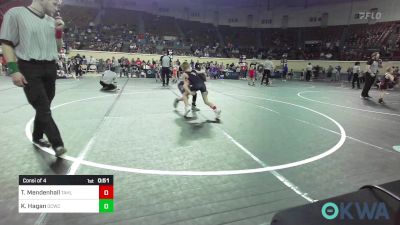 76 lbs Consi Of 4 - Teddy Mendenhall, Tahlequah vs Karson Hagan, Dark Cloud Wrestling Club