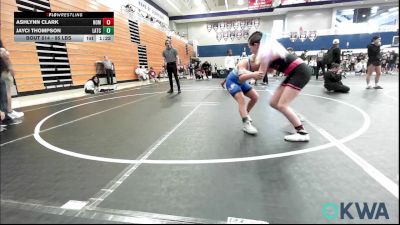 95 lbs Rr Rnd 2 - Ashlynn Clark, Team Nomad vs Jayci Thompson, Little Axe Takedown Club