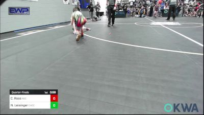 52 lbs Quarterfinal - Charles Ross, Norman Grappling Club vs Nash Leisinger, Choctaw Ironman Youth Wrestling