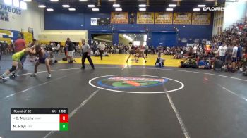 126 lbs Round Of 32 - Garret Murphy, Unattached vs Morgan Ray, Land O Lakes High School