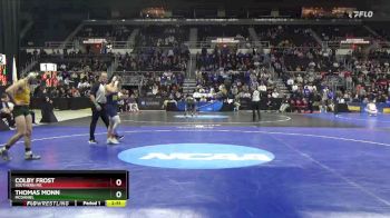 149 lbs 5th Place Match - Thomas Monn, McDaniel vs Colby Frost, Southern Me.