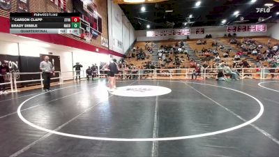 190 lbs Quarterfinal - Carson Clapp, Star Valley vs Brady Dibble, Natrona County