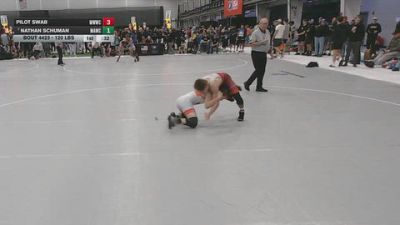 120 lbs Cons. Sub-semis - Nathan Schuman, Mat Assassins Wrestling Club vs Pilot Swab, Michigan West Wrestling Club