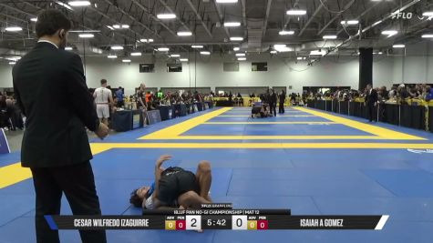 Isaiah A Gomez vs Cesar Wilfredo Izaguirre 2026 Pan IBJJF Jiu-Jitsu No-Gi Championship