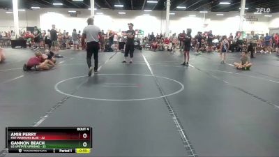 130 lbs Round 2 (4 Team) - Amir Perry, Mat Warriors Blue vs Gannon Beach, U2 Upstate Uprising