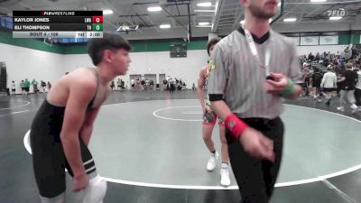 106 lbs Champ. Round 1 - Kaylor Jones, Lions Wrestling Academy vs Eli Thompson, The Hideout