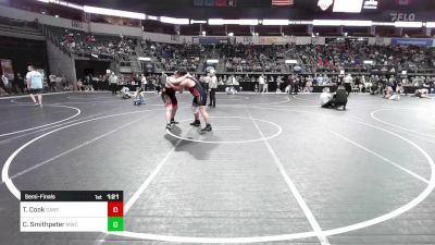 288 lbs Semifinal - Traun Cook, Canton High School vs Callen Smithpeter, MoWest Championship Wrestling