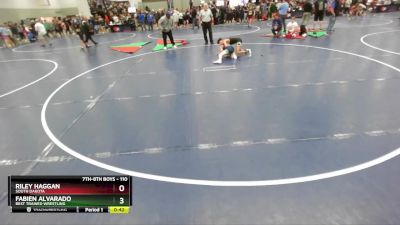 110 lbs Cons. Round 2 - Riley Haggan, South Dakota vs Fabien Alvarado, Best Trained Wrestling