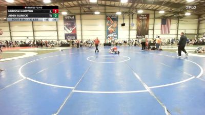 120 lbs Consi Of 64 #2 - Hudson Hartzog, AL vs Aiden Slimick, VA