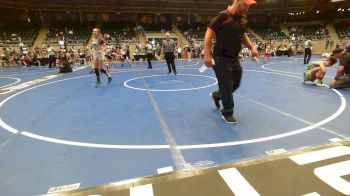 96 lbs Rr Rnd 3 - Nevaeh Davis, Black Fox Wrestling Club vs Emerson Rollings, Tulsa Blue T Panthers
