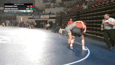 190 lbs Quarterfinal - Stephanie Peck, Gilbert vs Heaven Whatley, Greenwood