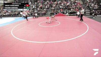 5A 132 lbs 3rd Place Match - Brody Vogelsberg, Spanish Fork vs Maximo Quintana, Roy