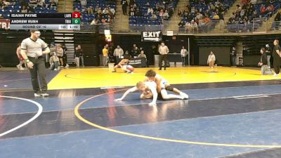 130 lbs Round Of 16 - Isaiah Payne, Lawrence vs Andrew Rush, Trinity
