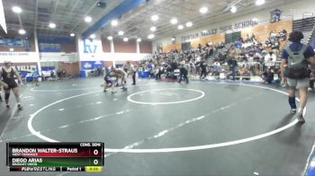 132 lbs Cons. Semi - Brandon Walter-Strauss, West Torrance vs Diego Arias, Brawley Union