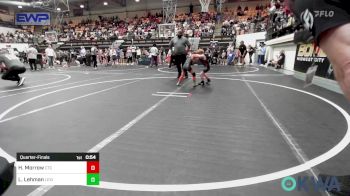 52 lbs Quarterfinal - Houston Morrow, Comanche Takedown Club vs Lynx Lehman, Lexington Wrestling Club