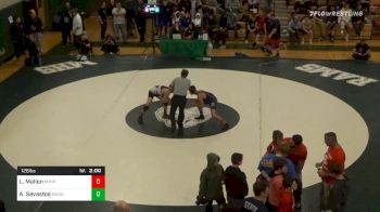 126 lbs Quarterfinal - Liam Mallon, Mt. Hope vs Antonios Sevastos, Mansfield