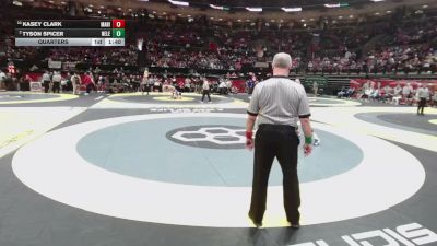 144 lbs Quarters - Kasey Clark, Mar. Highland vs Tyson Spicer, New Lexington